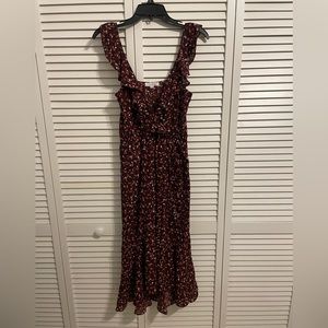 Nordstrom Rack Socialite Ruffle Sleeve Faux Wrap Dress